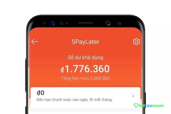 Rút tiền ví trả sau Shopee qua dịch vụ của Ruttiennhanh