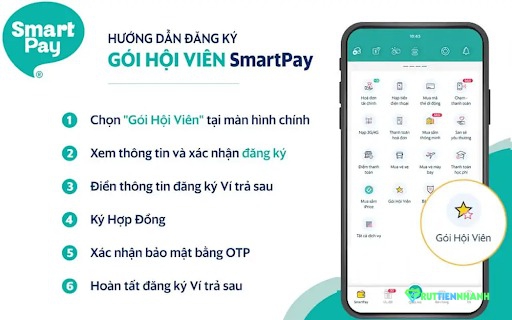 Cách đăng ký ví trả sau SmartPay